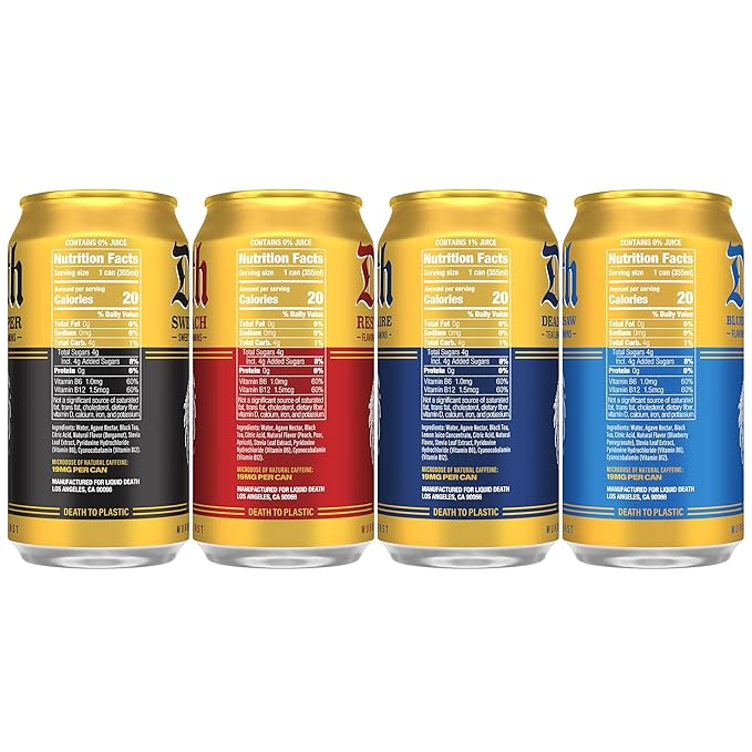 Liquid Death Iced Tea Variety