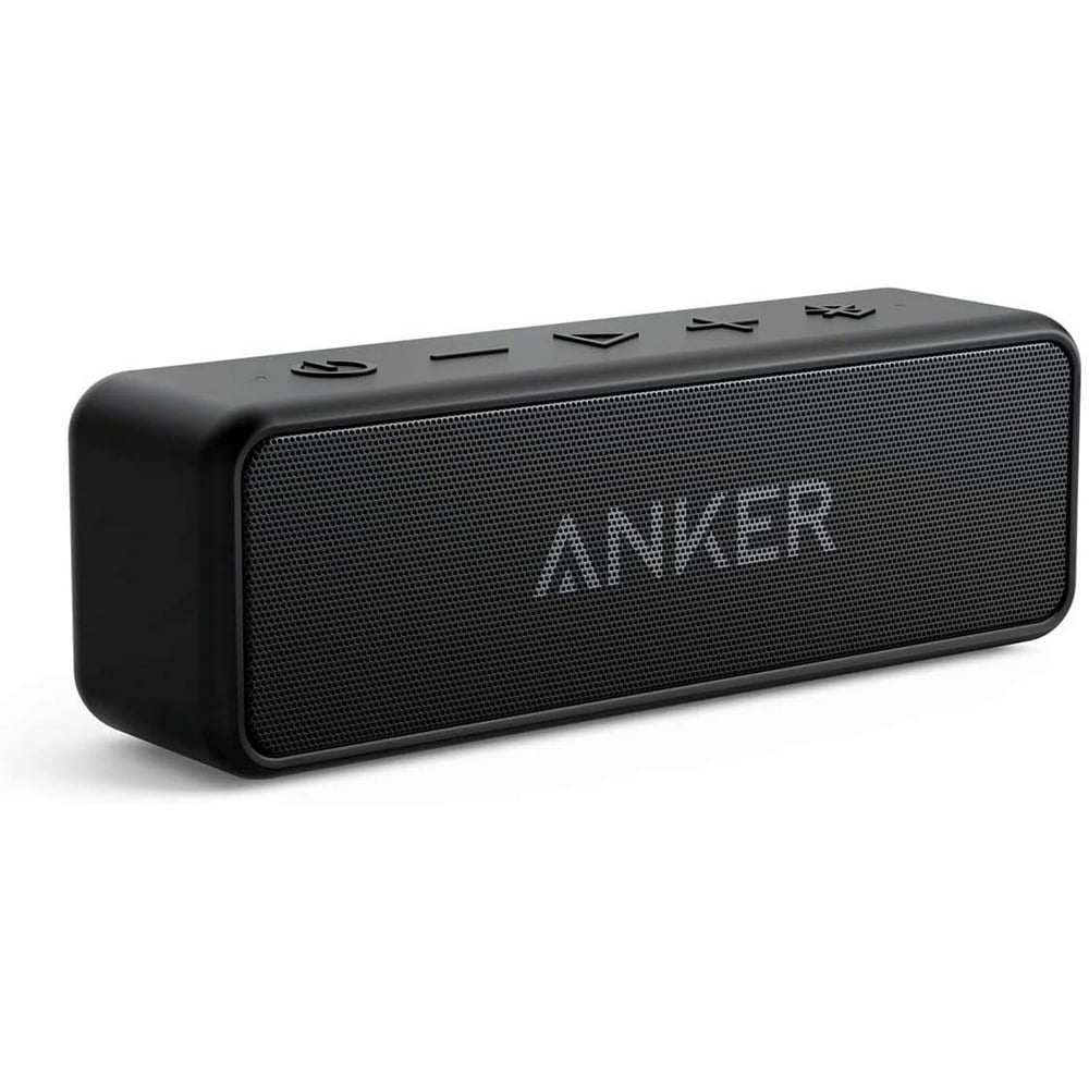 Anker Soundcore 2 Portable Bluetooth Speaker Dual-Driver Wireless Stereo Pairing,Waterproof , 12W ,Black