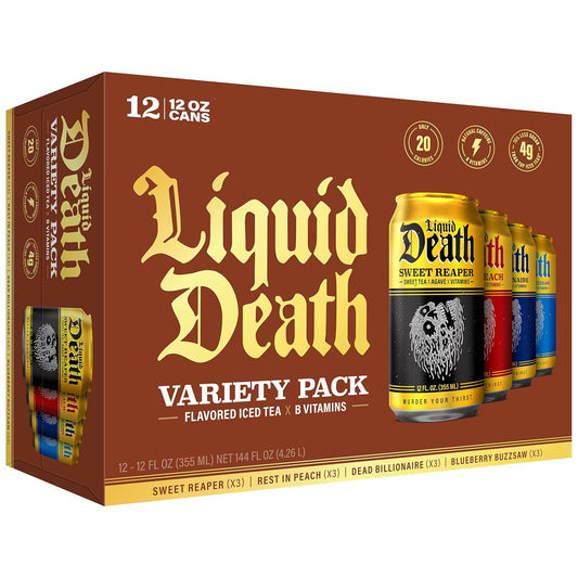 Liquid Death Iced Tea Variety